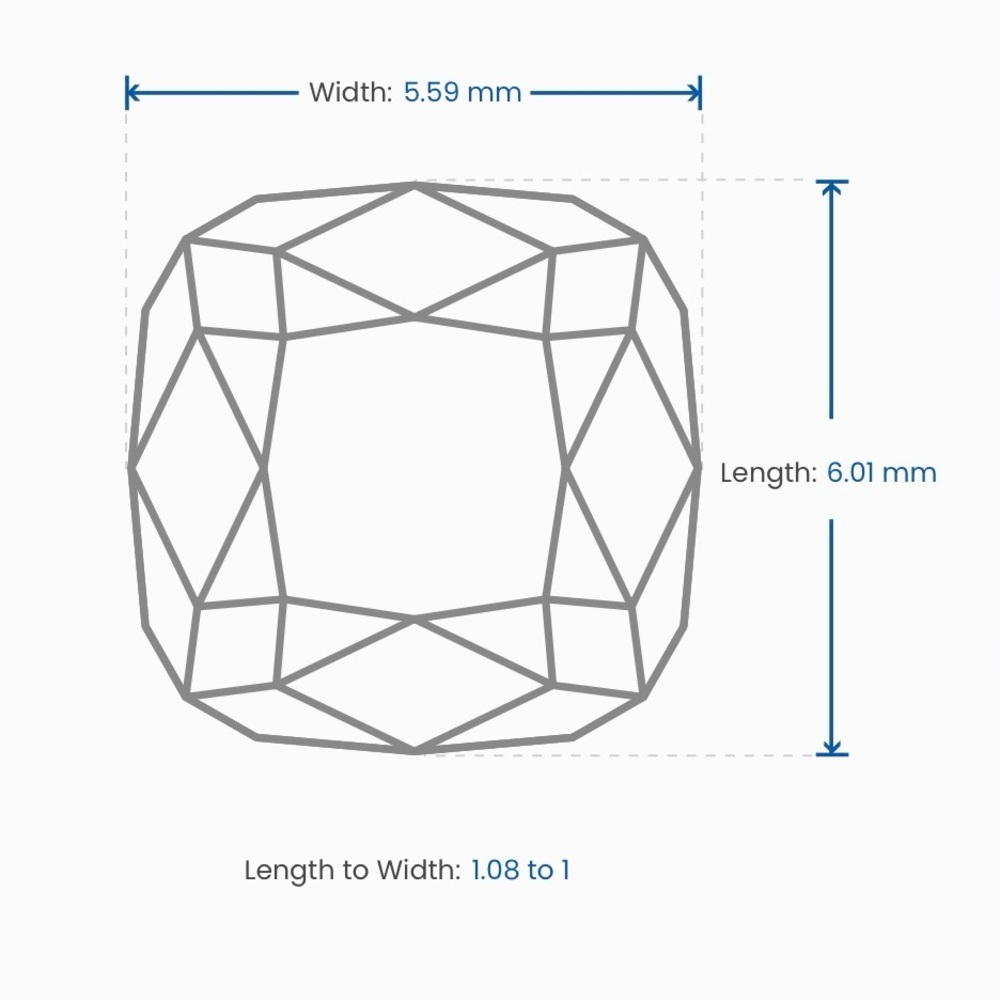 1.04 Ct Loose Cushion Diamond K-I1 GIA Cert - Picture 3 of 5